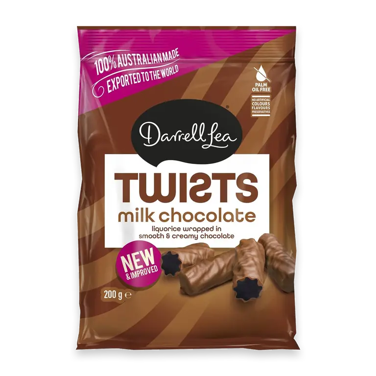 Milk Chocolate Coated Original Liquorice Twists