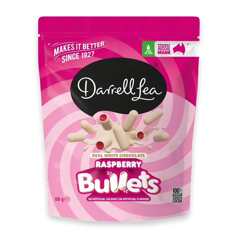 Raspberry Bullets White Chocolate
