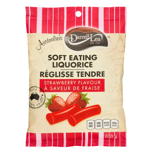Soft Liquorice Candy Strawberry 200 g