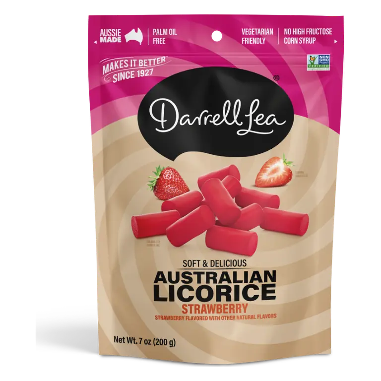 Strawberry Flavored Soft Australian Liquorice