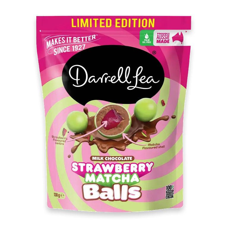 Strawberry Matcha Balls