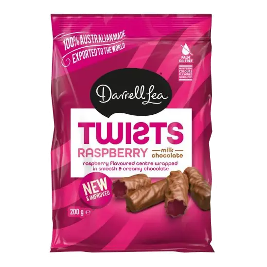 Twists Milk Chocolate Raspberry