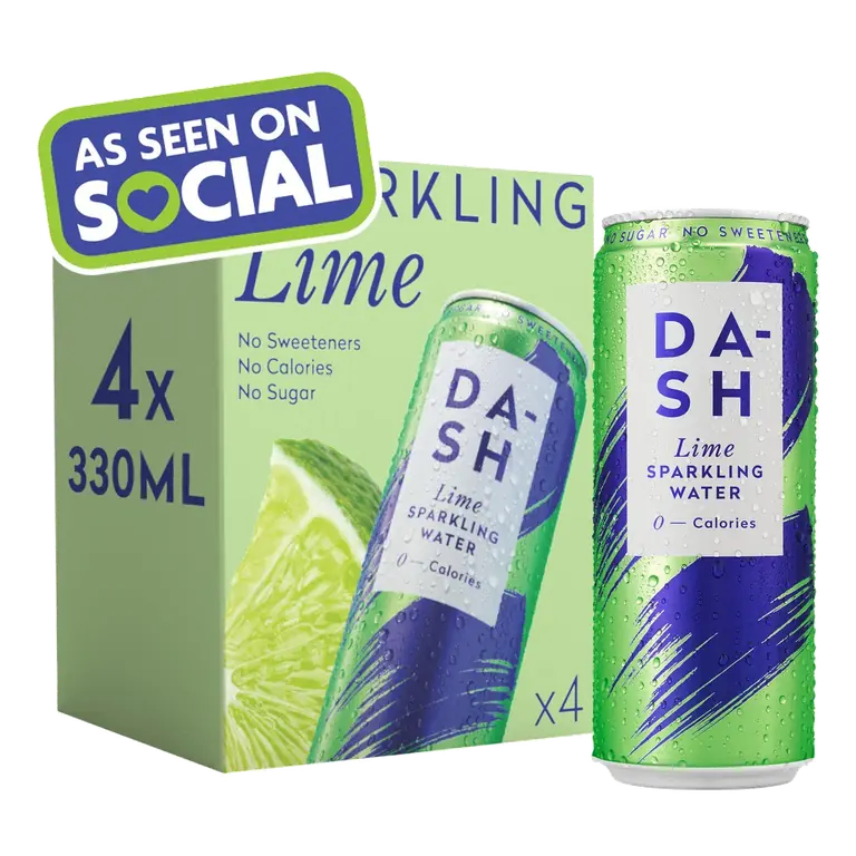 Lime Sparkling Water 4x330ml