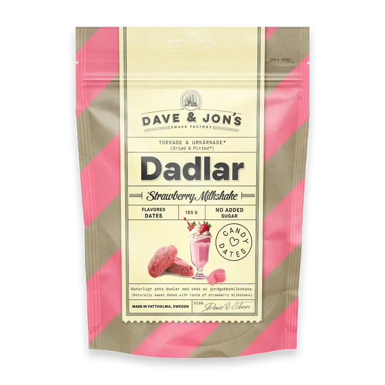 Dadlar Strawberry Milkshake 125g