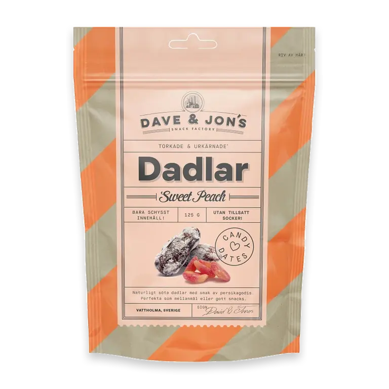 Dadlar Sweet Peach 125g
