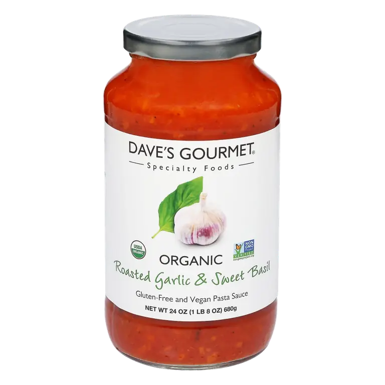 Organic Roasted Garlic & Sweet Basil