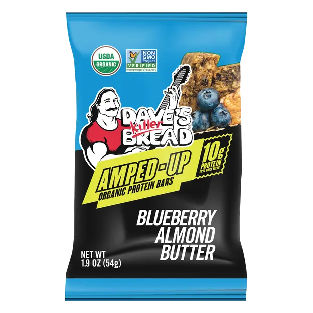Amped-Up Blueberry Almond Butter Protein Bar