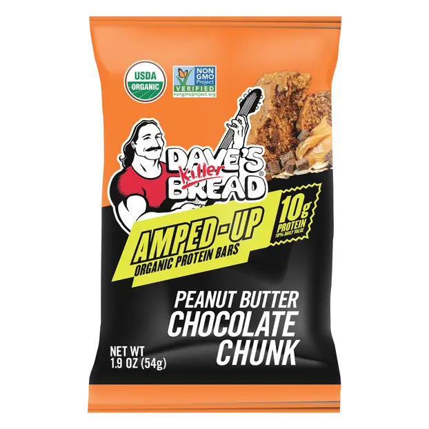 Amped-Up Peanut Butter Chocolate Chunk Protein Bar