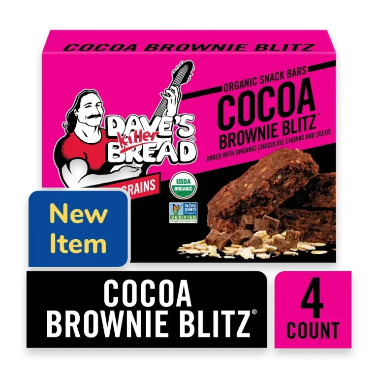 Cocoa Brownie Blitz Organic Snack Bars