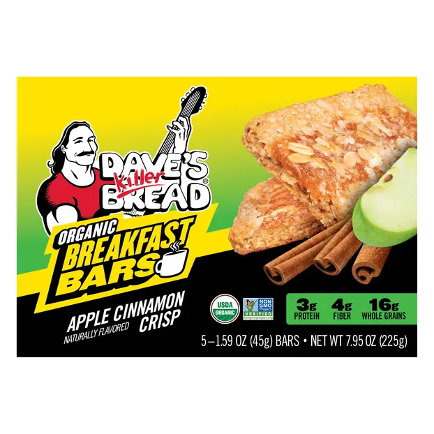 Organic Apple Cinnamon Crisp Breakfast Bars - 5 ct