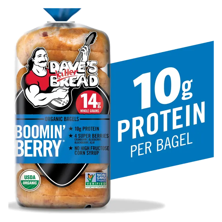 Organic Bagels, Boomin' Berry