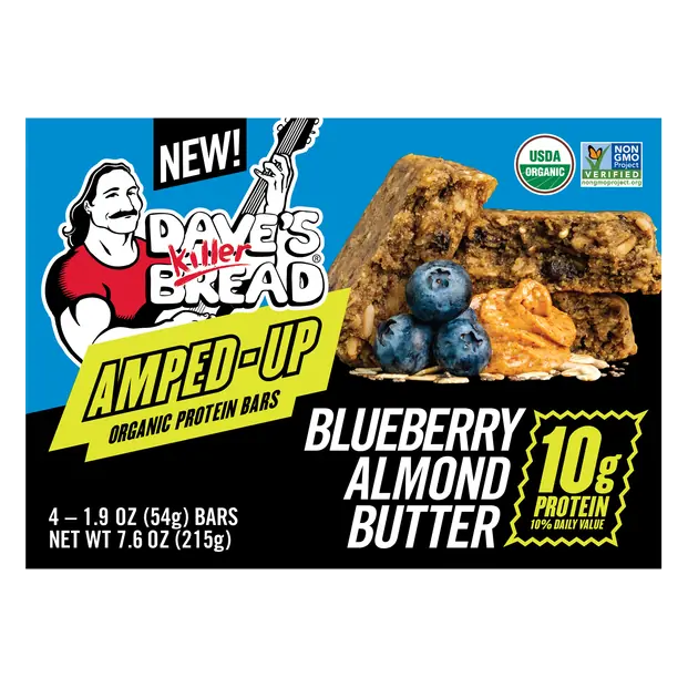 Organic Blueberry Almond Butter Protein Bars - 4 ct