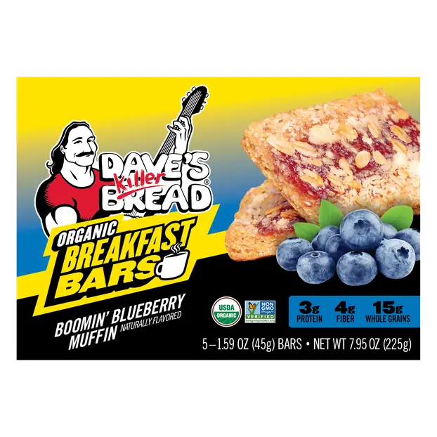 Organic Boomin' Blueberry Muffin Breakfast Bars - 5 ct
