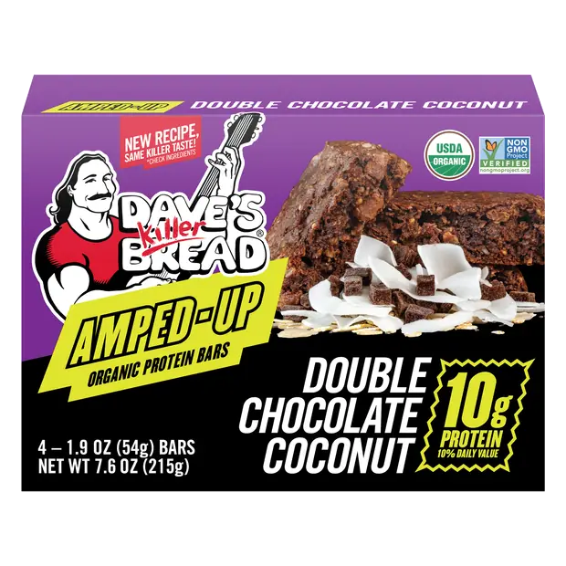 Organic Double Chocolate Coconut Protein Bars - 4 ct