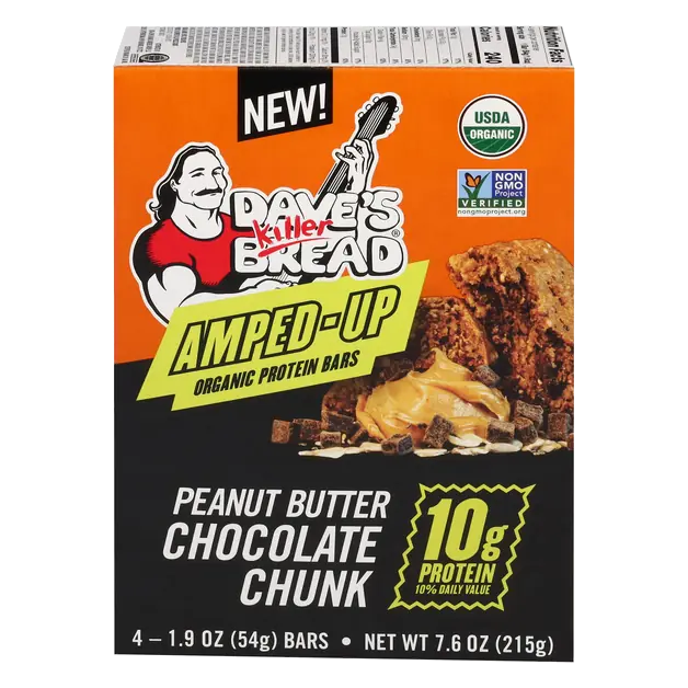 Organic Peanut Butter Chocolate Protein Bars - 4 ct