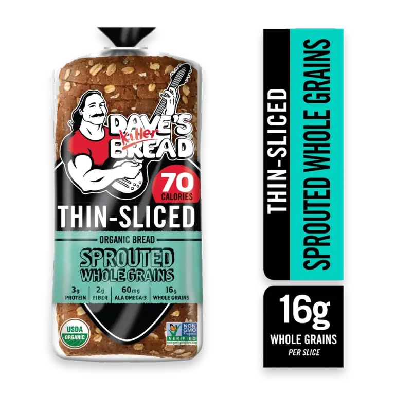 Organic Thin Sliced Sprouted and Whole Grain Bread