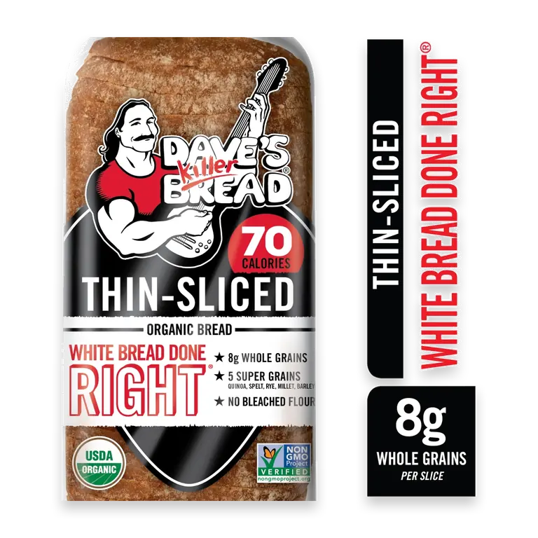 Organic Thin Sliced White Bread Done Right Artisan Style Bread