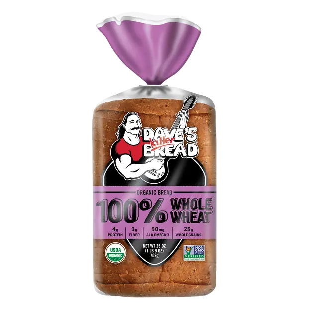 Organic Whole Grain 100% Whole Wheat Bread Sliced