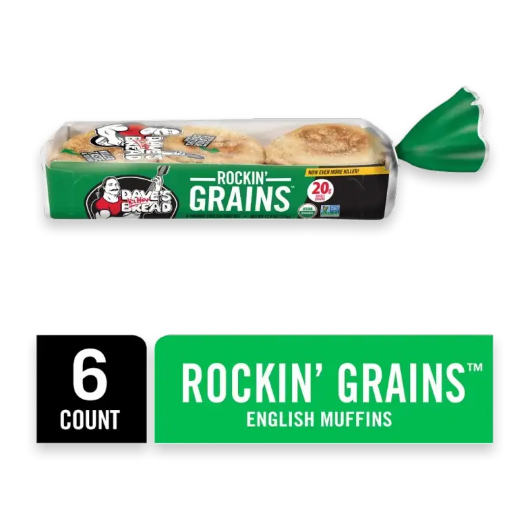 Rockin' Grains English Muffins Organic Whole Grain English Muffins