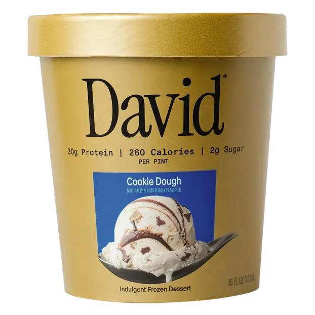 David Protein Cookie Dough Frozen Dessert Pint