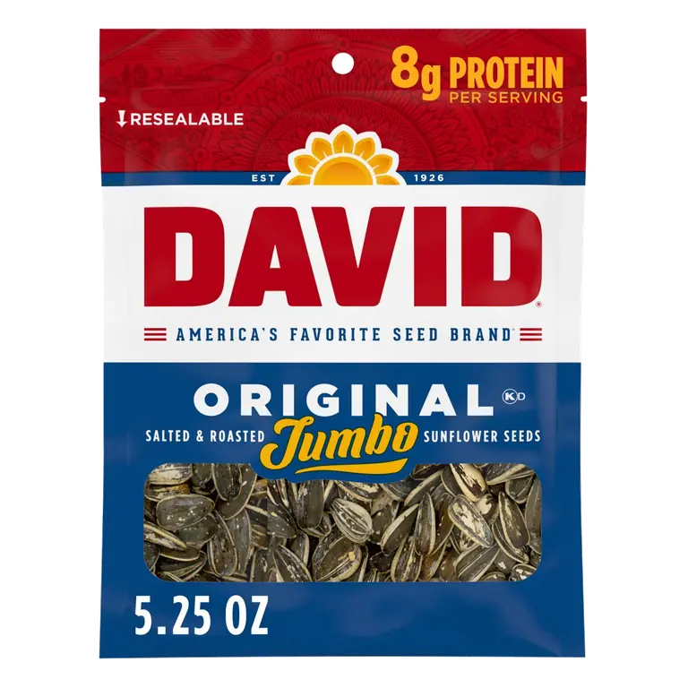 Roasted and Salted Original Jumbo Sunflower Seeds, Keto Friendly Snack