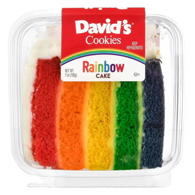 Cookies Rainbow Cake Slice