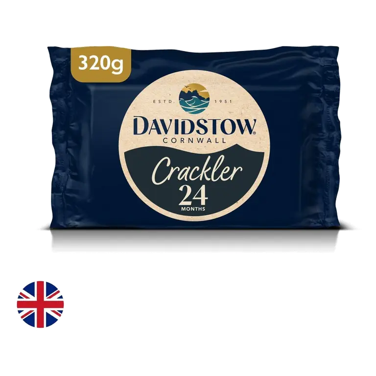 British Crackler Cornish Extra Mature Cheddar Cheese 320g