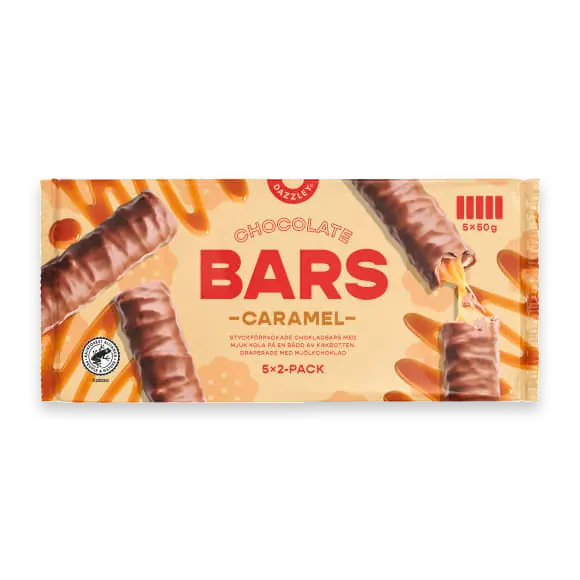 Bars Caramel Chocolate 5-pack