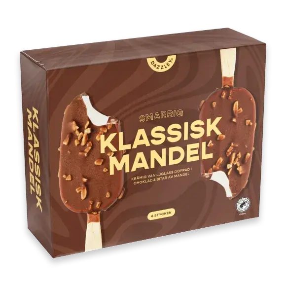 Klassisk Mandel Glasspinne