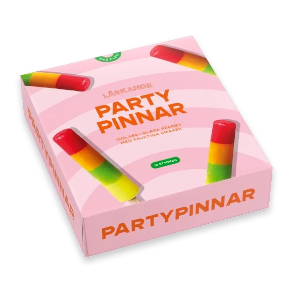 Partypinnar Glass