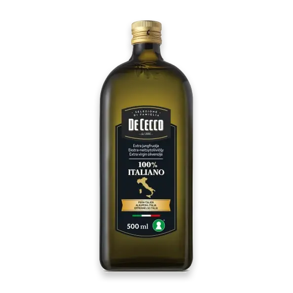 100% Italiano Extra Jungrfruolja Olivolja