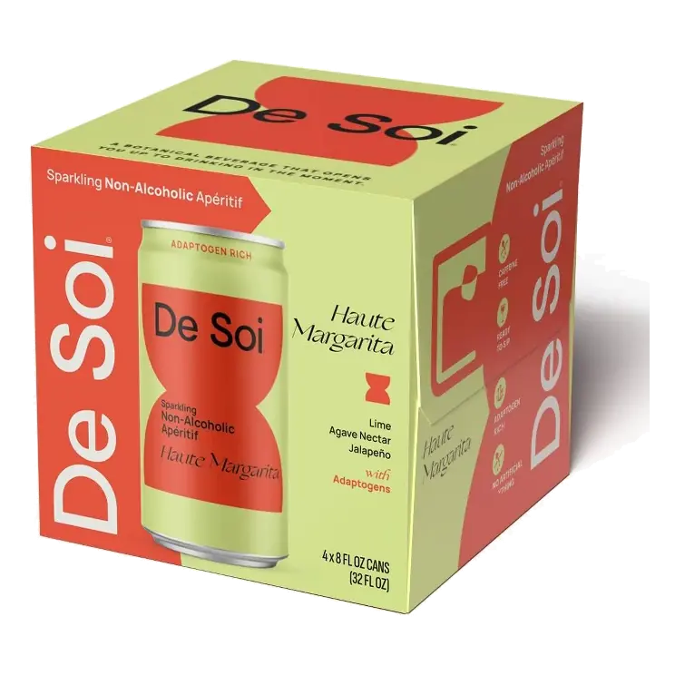 De Soi Non-Alcoholic Haute Margarita, 4pk/8f fl oz Cans