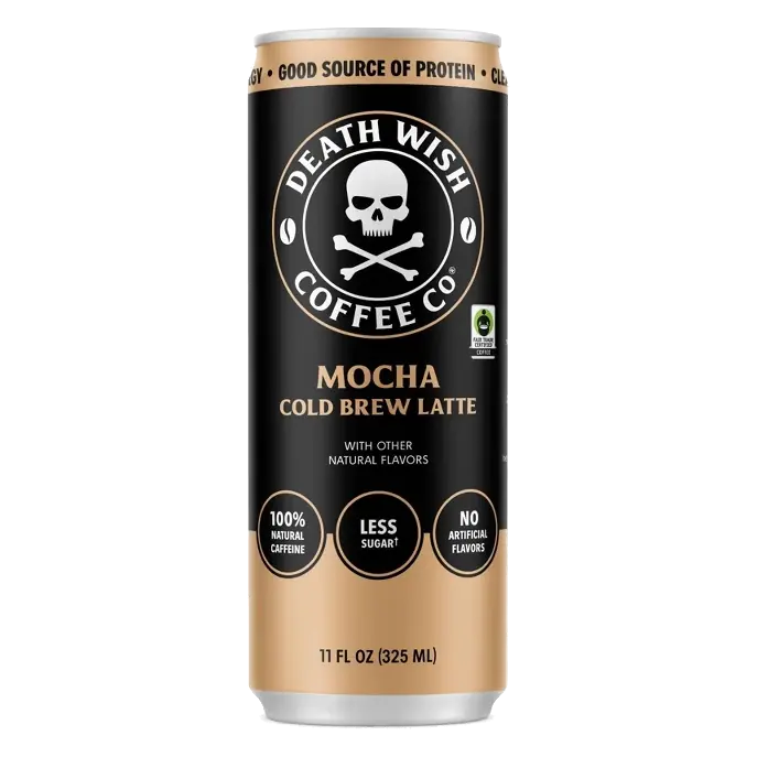 Death Wish Coffee Co Mocha Cold Brew Latte, 11 fl oz