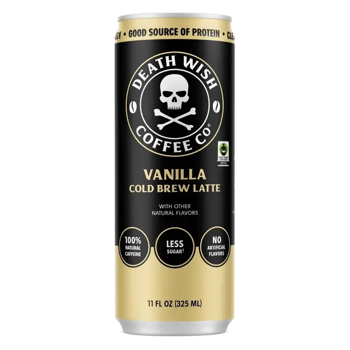 Death Wish Coffee Co Vanilla Cold Brew Latte, 11 fl oz
