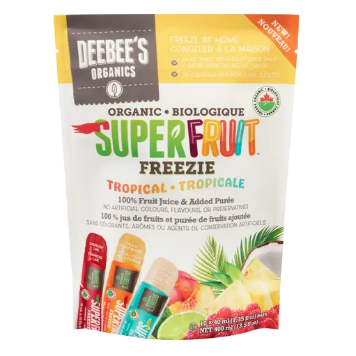 Superfruit Freezie Bars Tropical 10 x 40 ml
