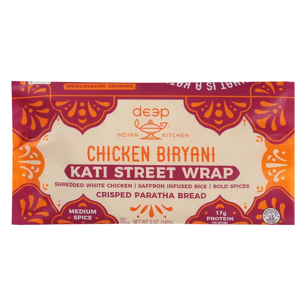 Chicken Biryani Kati Street Wrap Frozen