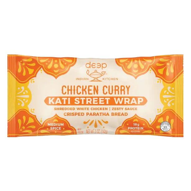 Chicken Curry Kati Street Wrap Frozen