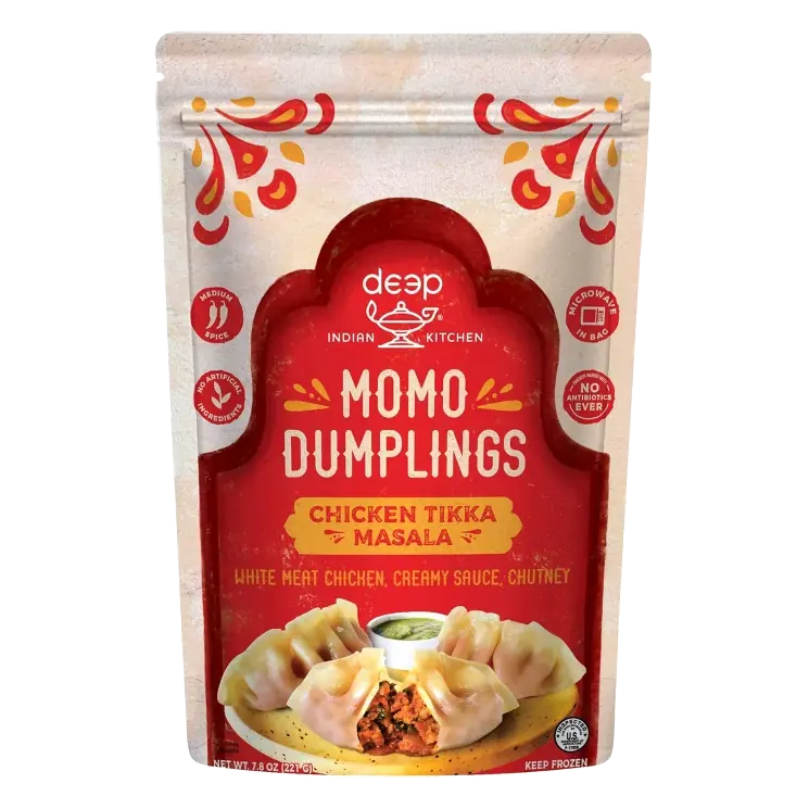 Deep Indian Kitchen Chicken Tikka Masala Momo Dumplings, 7.8oz