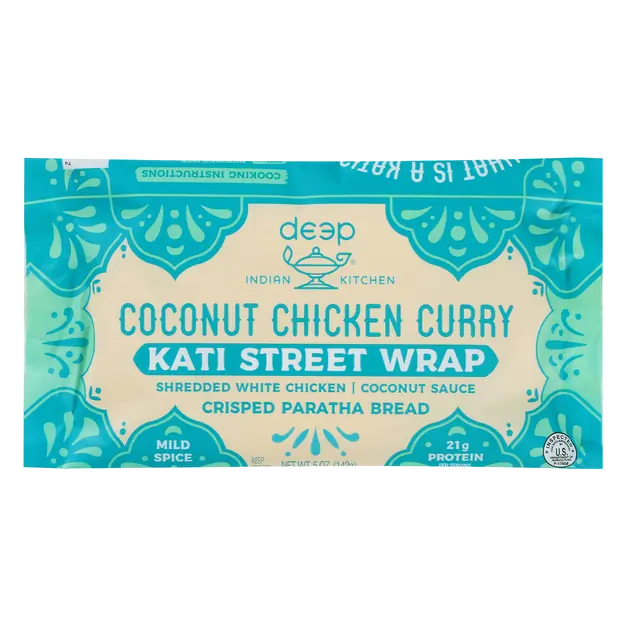 Coconut Chicken Curry Kati Street Wrap Frozen