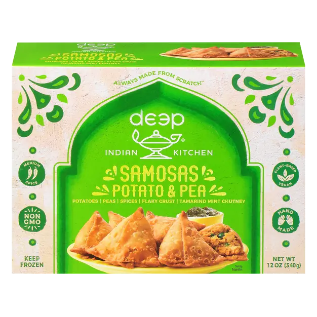 Medium Spice Potato & Pea Samosa Frozen Meal