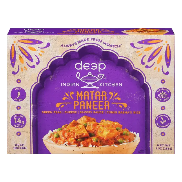 Vegetarian Matar Paneer Frozen Meal