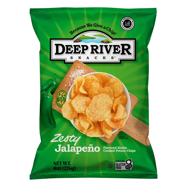 Snacks Gluten Free Zesty Jalapeno Kettle Cooked Potato Chips