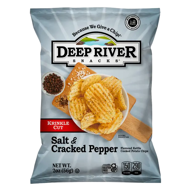 Snacks Salt & Cracked Pepper Kettle Cooked Potato Chips