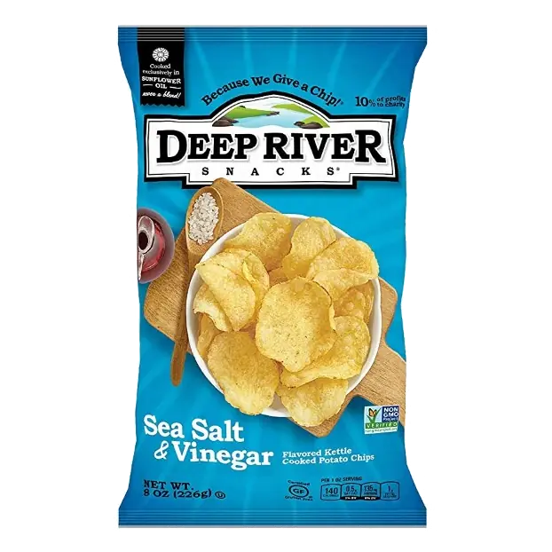 Sea Salt & Vinegar Flavored Kettle Cooked Potato Chips