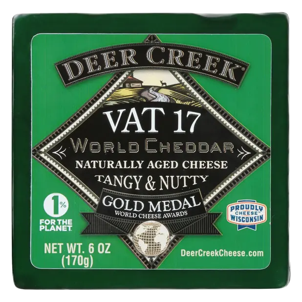 Vat 17 Aged World Cheddar Cheese Block