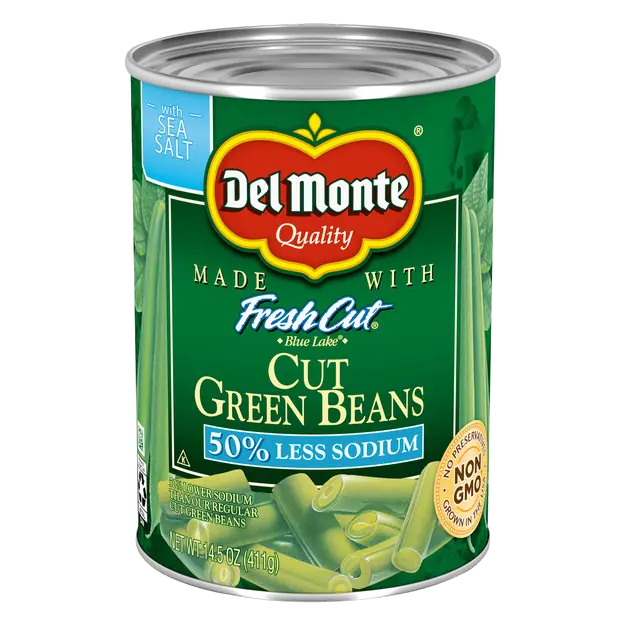 50% Less Sodium Cut Green Beans