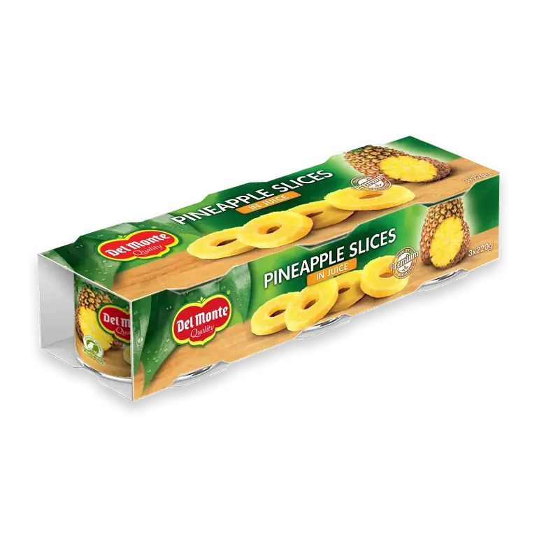 Ananasskivor i juice 3-p 660g