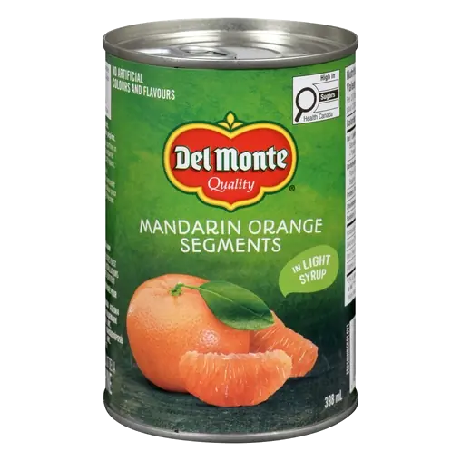 Canned Fruit Mandarin Orange Segments In Light Syrup 398 ml
