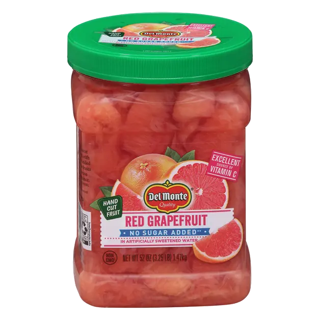 No Sugar Added Red Grapefruit in Artificially Sweetened Water