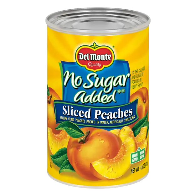 No Sugar Added Sliced Peaches in Water